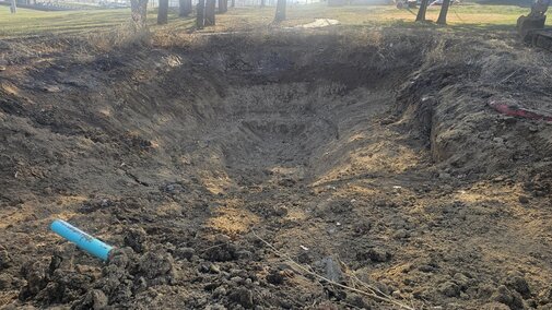 Emptied pond 12/03/24