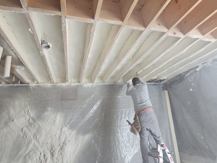 Insulating house floor / basement ceiling 12/23/24